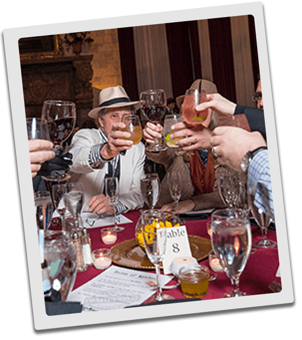 Baltimore Murder Mystery guests raise glasses